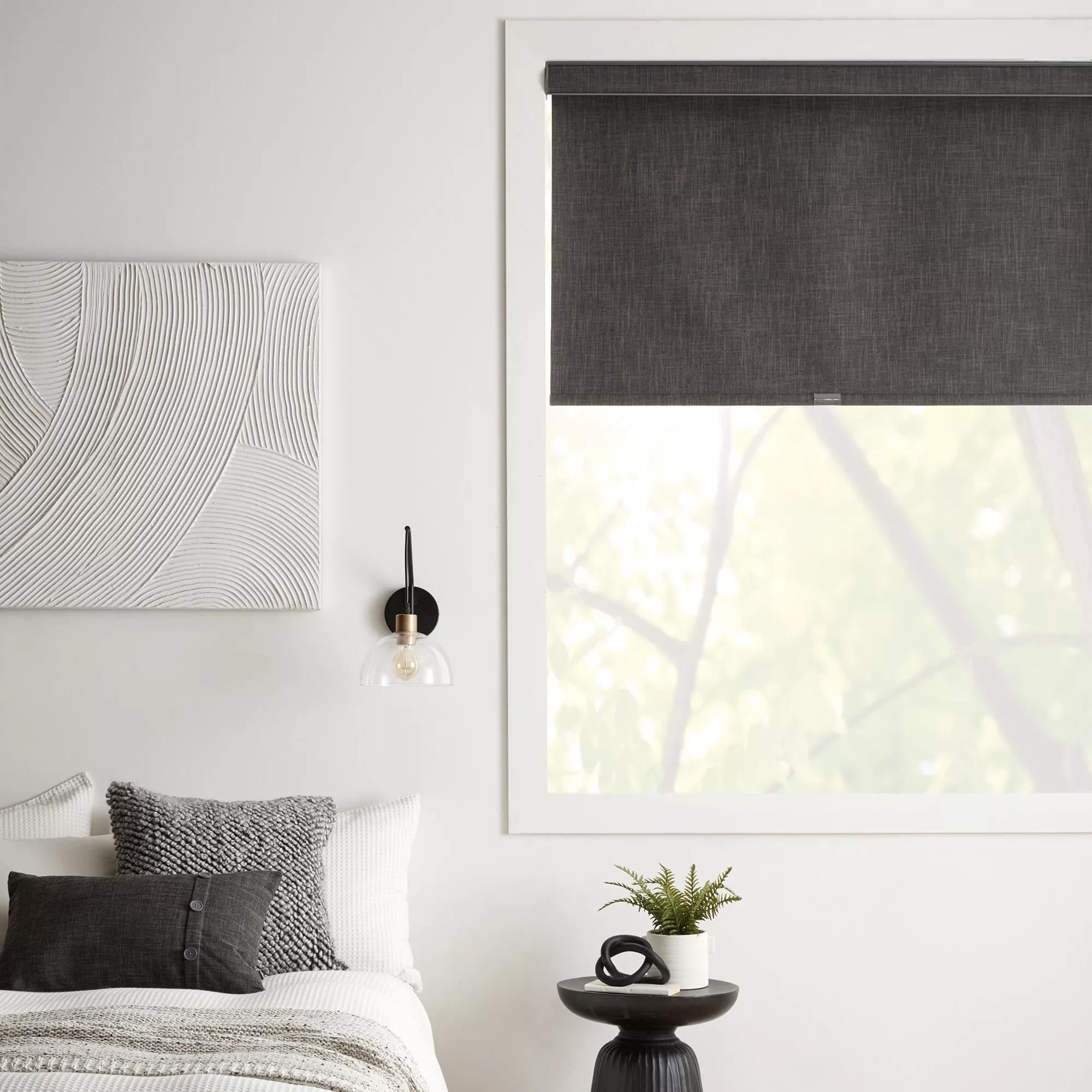 Charcoal Chita Cordless Blackout Roller Shade