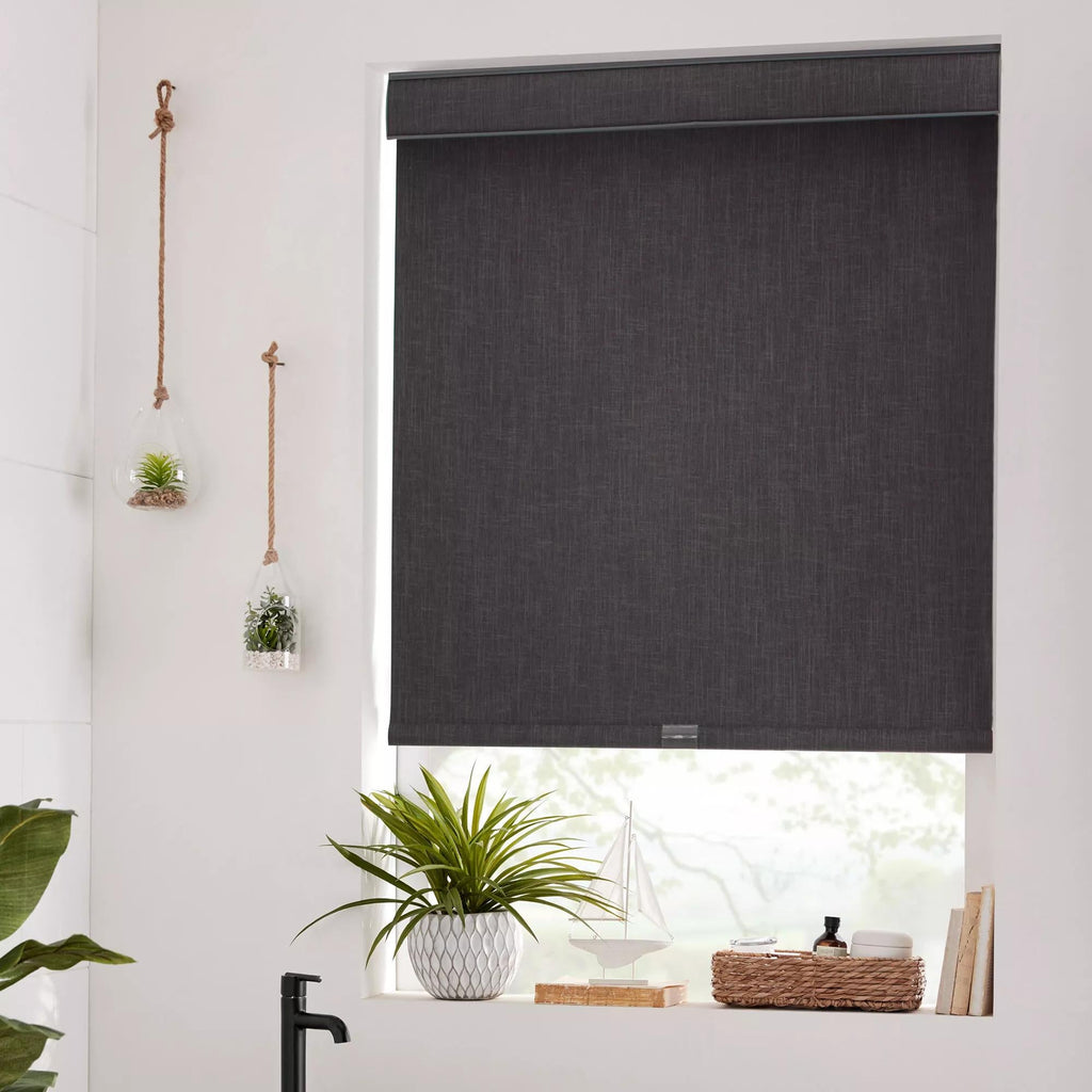 Charcoal Chita Cordless Blackout Roller Shade