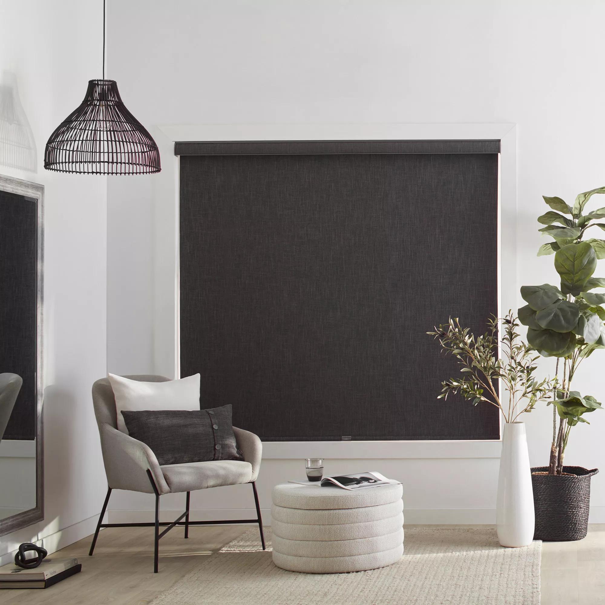 Charcoal Chita Cordless Blackout Roller Shade