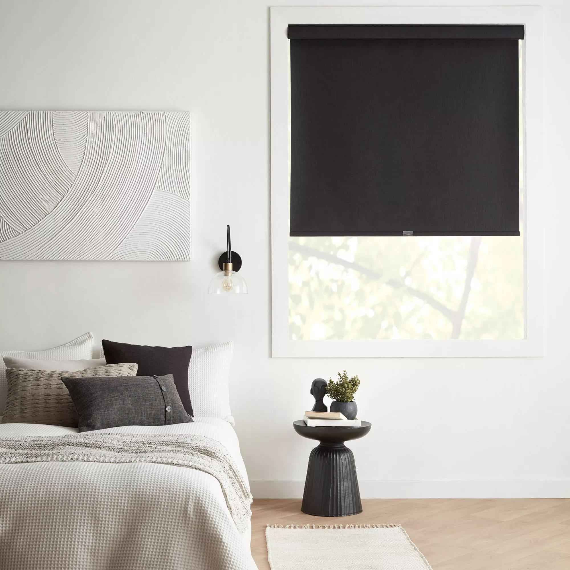 Black Chita Cordless Blackout Roller Shade