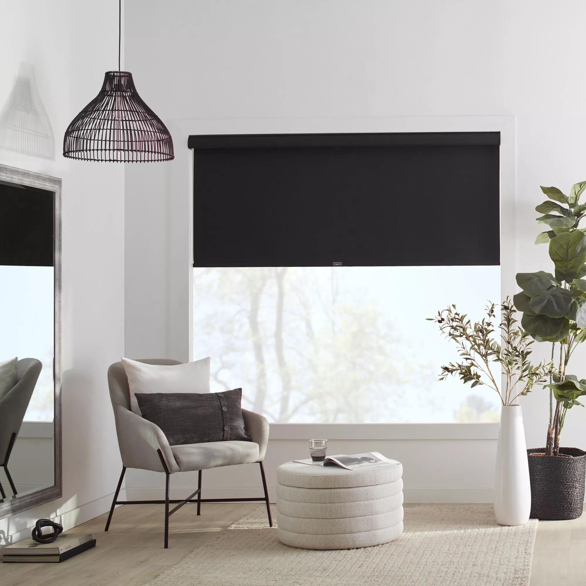 Black Chita Cordless Blackout Roller Shade
