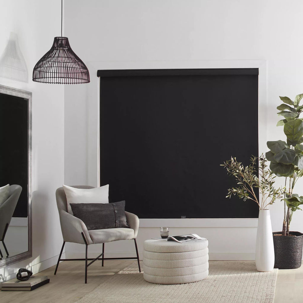 Black Chita Cordless Blackout Roller Shade