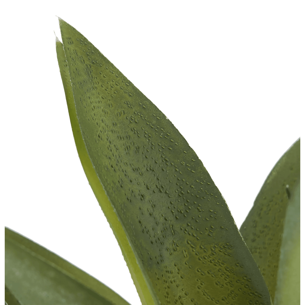 Artificial Cast-Iron Plant in White Speckled Pot