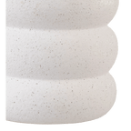 Artificial Cast-Iron Plant in White Speckled Pot