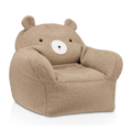 Sherpa Bear-Shaped Chair
