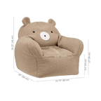 Sherpa Bear-Shaped Chair