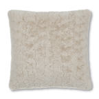 Oatmeal Sheep Faux Fur Throw Pillow