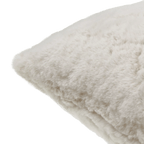 Oatmeal Sheep Faux Fur Throw Pillow