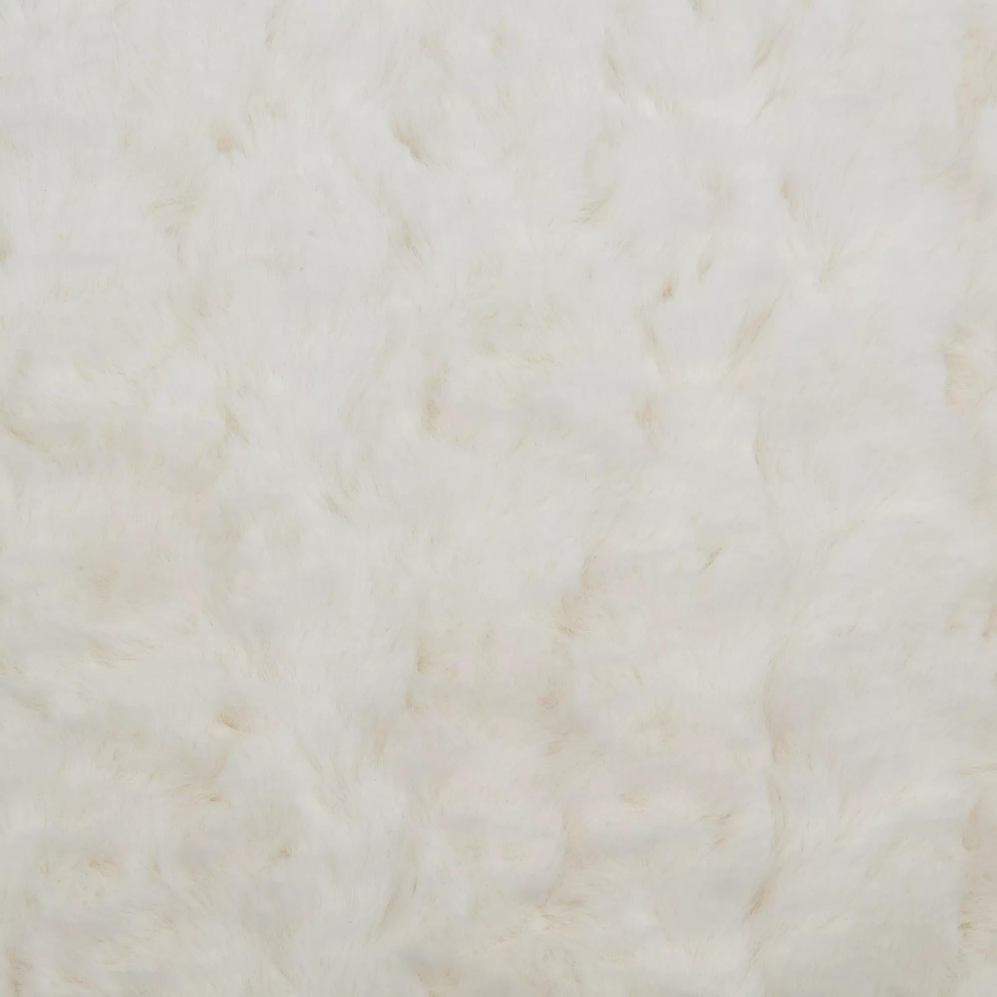 Off White Sheep Faux Fur Throw Pillow