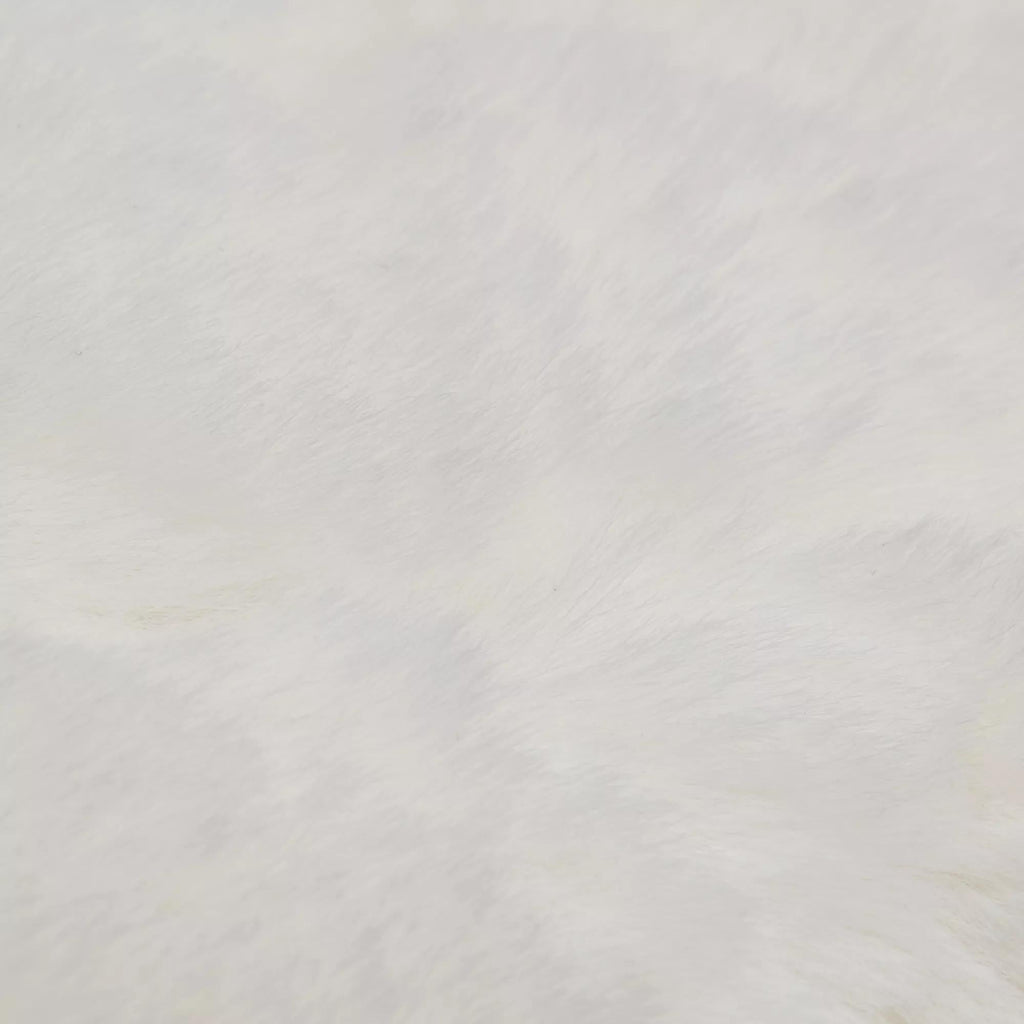 Off White Sheep Faux Fur Throw Pillow