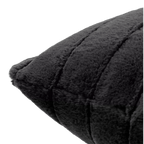 Black Cougar Faux Fur Throw Pillow