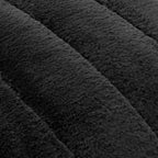 Black Cougar Faux Fur Throw Pillow