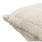 Beige Cougar Faux Fur Throw Pillow