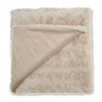 Oatmeal Sheep Faux Fur Throw