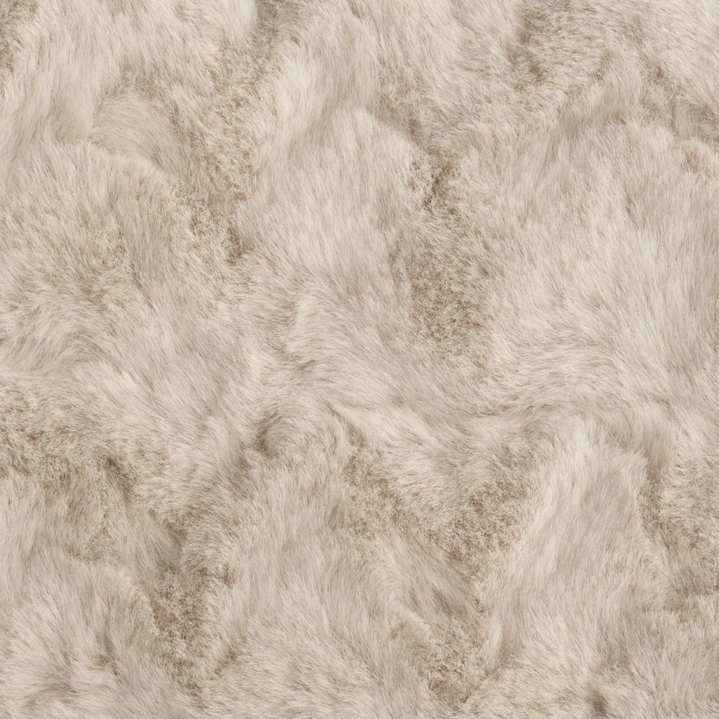 Oatmeal Sheep Faux Fur Throw