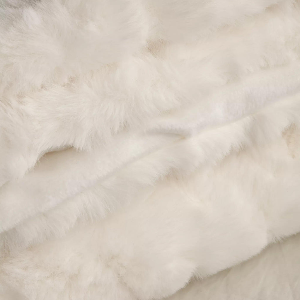 White Sheep Faux Fur Throw