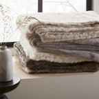White Sheep Faux Fur Throw