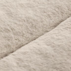 Oatmeal Cougar Faux Fur Throw