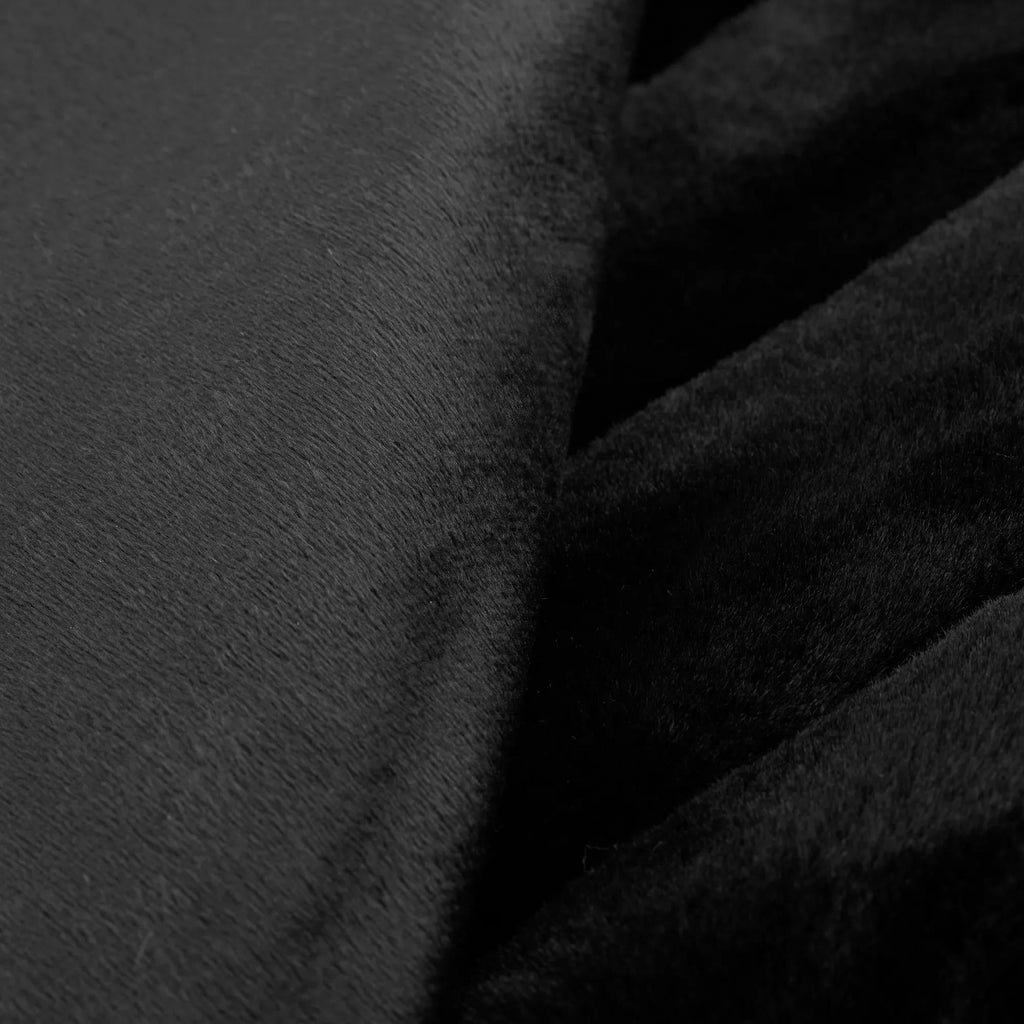 Black Cougar Faux Fur Throw