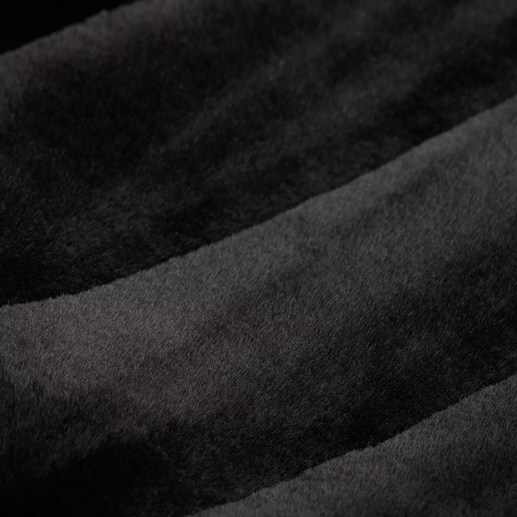 Black Cougar Faux Fur Throw