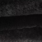 Black Cougar Faux Fur Throw
