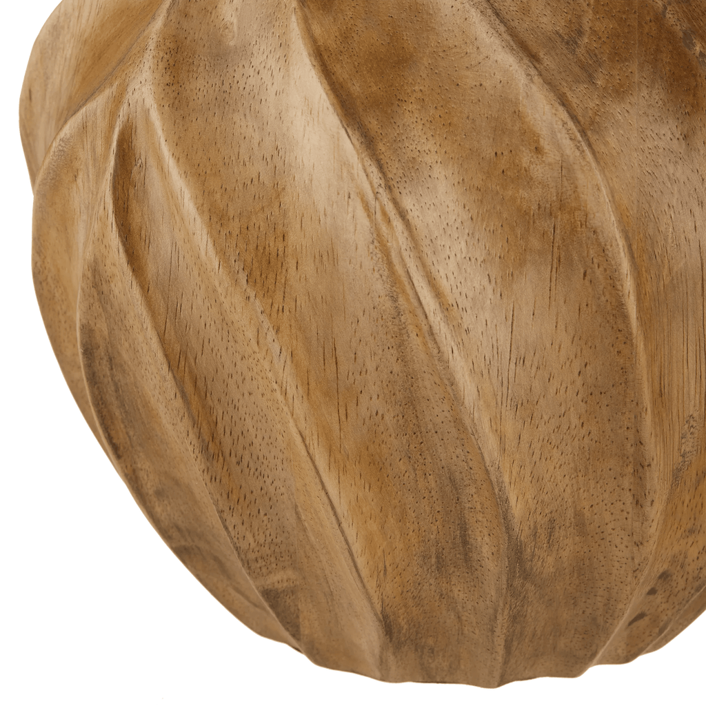 Carved Wood Table Lamp