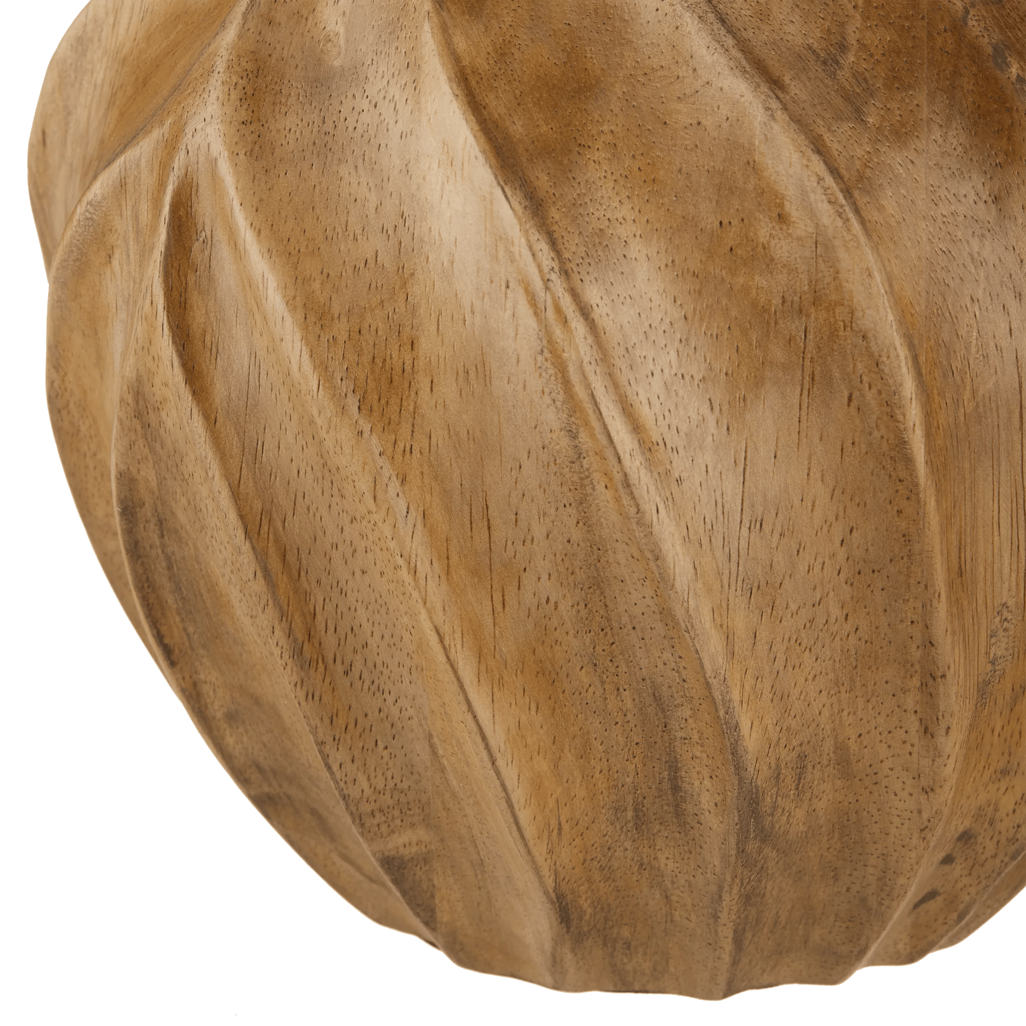 Carved Wood Table Lamp