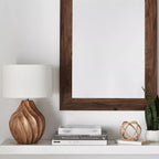 Carved Wood Table Lamp