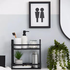 Man & Woman Silhouette Bathroom Shadow Box
