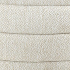 Round Storage Fabric Ottoman