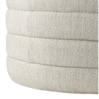 Round Storage Fabric Ottoman