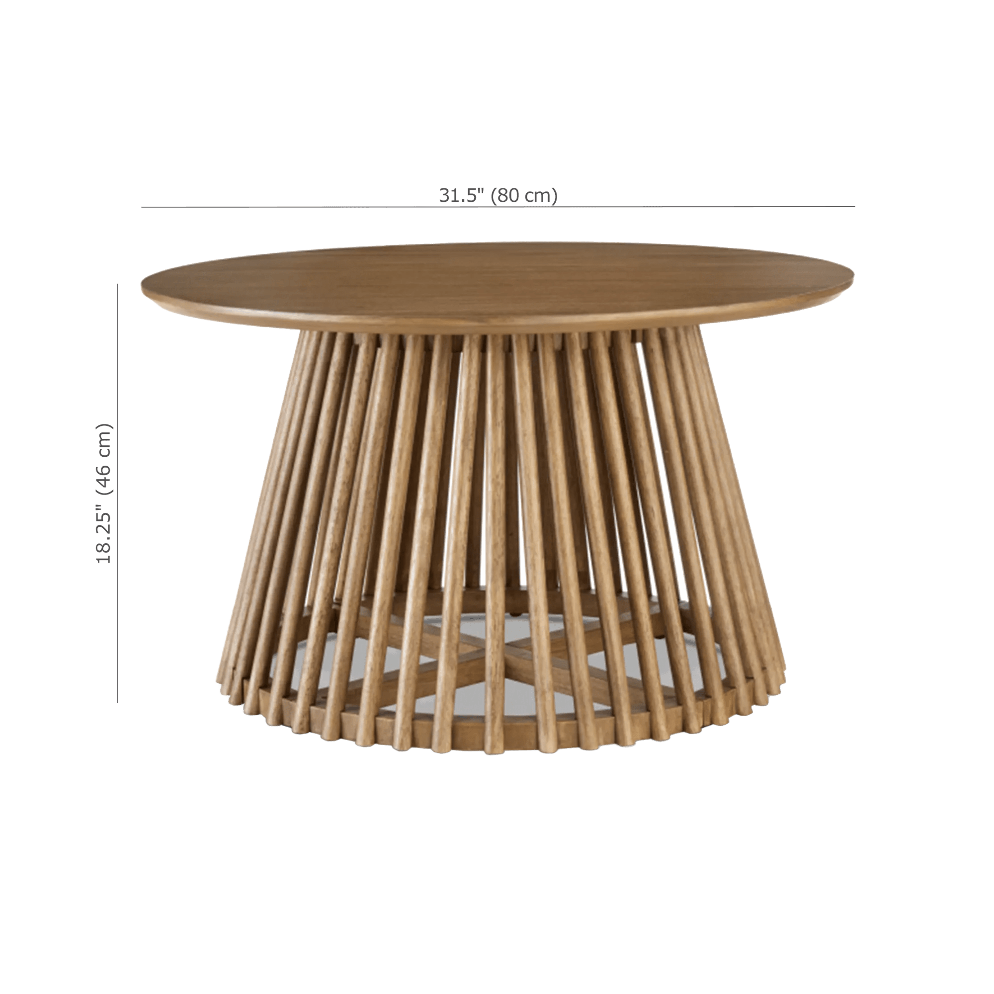 Mango Wood Openwork Coffee Table