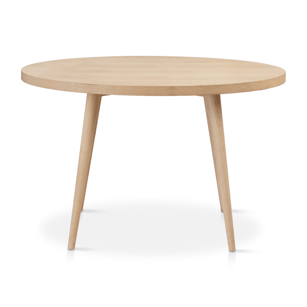 Natural Wood Round Dining Table