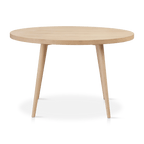 Natural Wood Round Dining Table