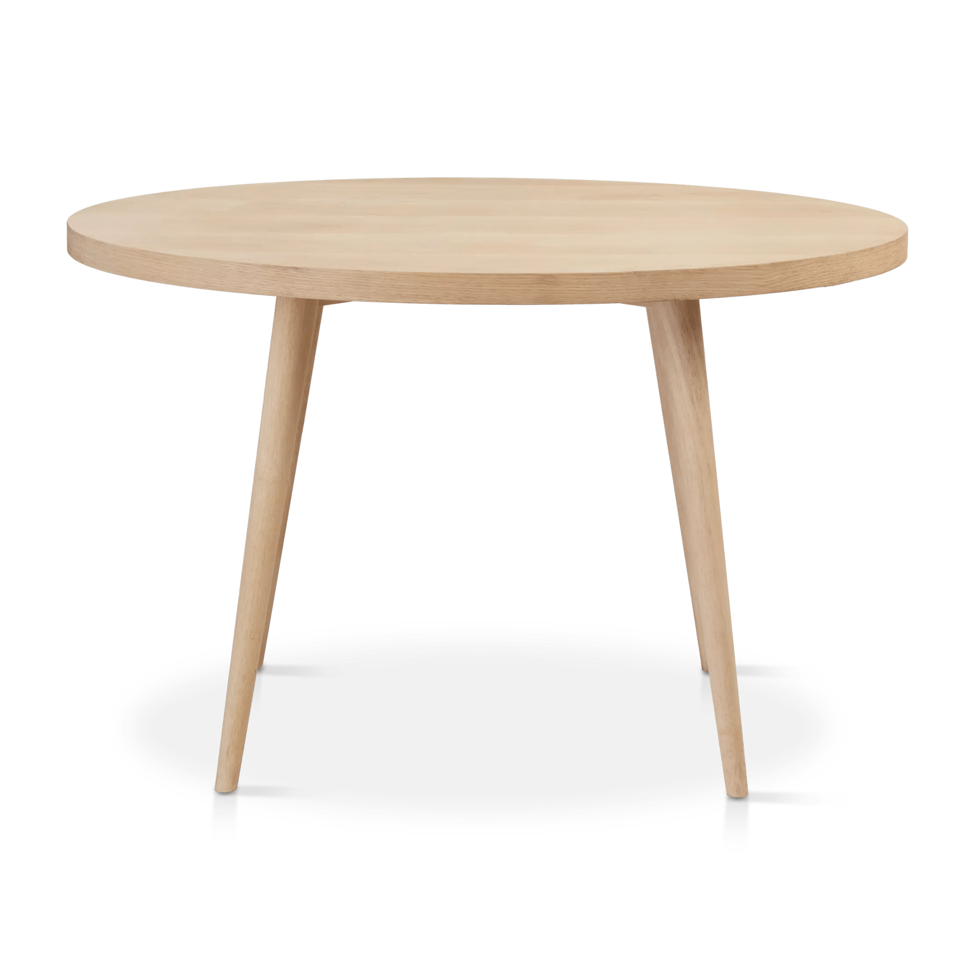 Natural Wood Round Dining Table