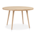 Natural Wood Round Dining Table