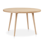 Natural Wood Round Dining Table