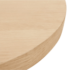 Natural Wood Round Dining Table