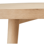 Natural Wood Round Dining Table