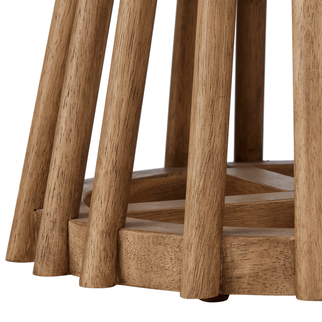 Mango Wood Openwork Side Table