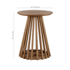 Mango Wood Openwork Side Table