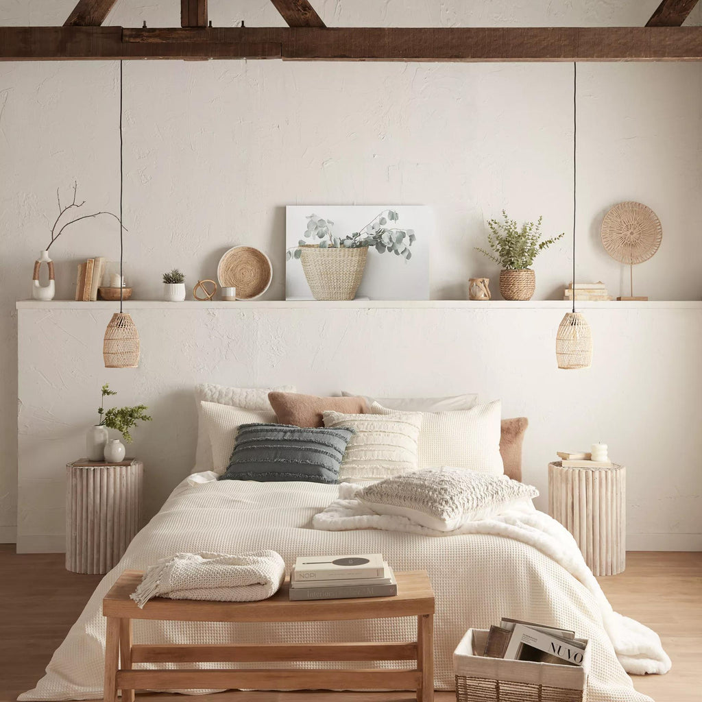 Ivory Collin Collection - 3-Piece Duvet Cover Set