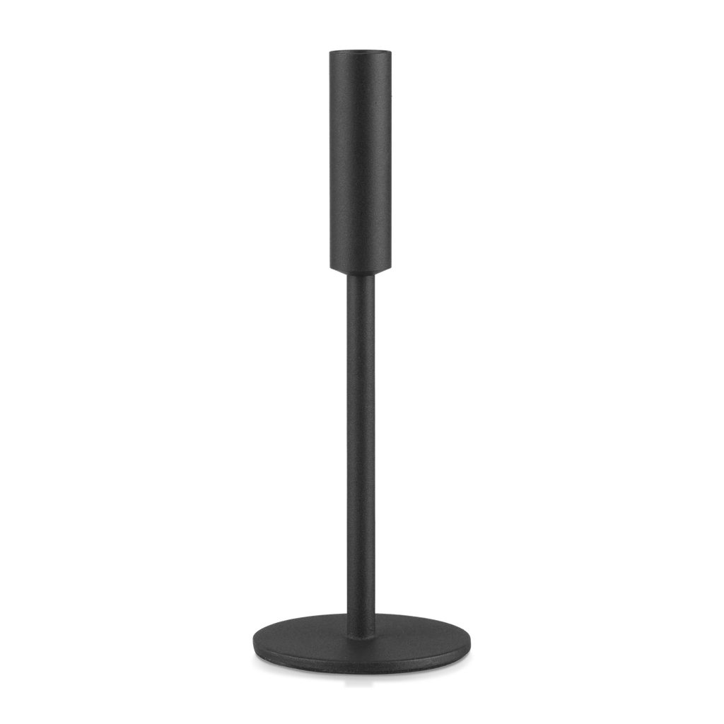 Modern Candle Holder in Black Metal