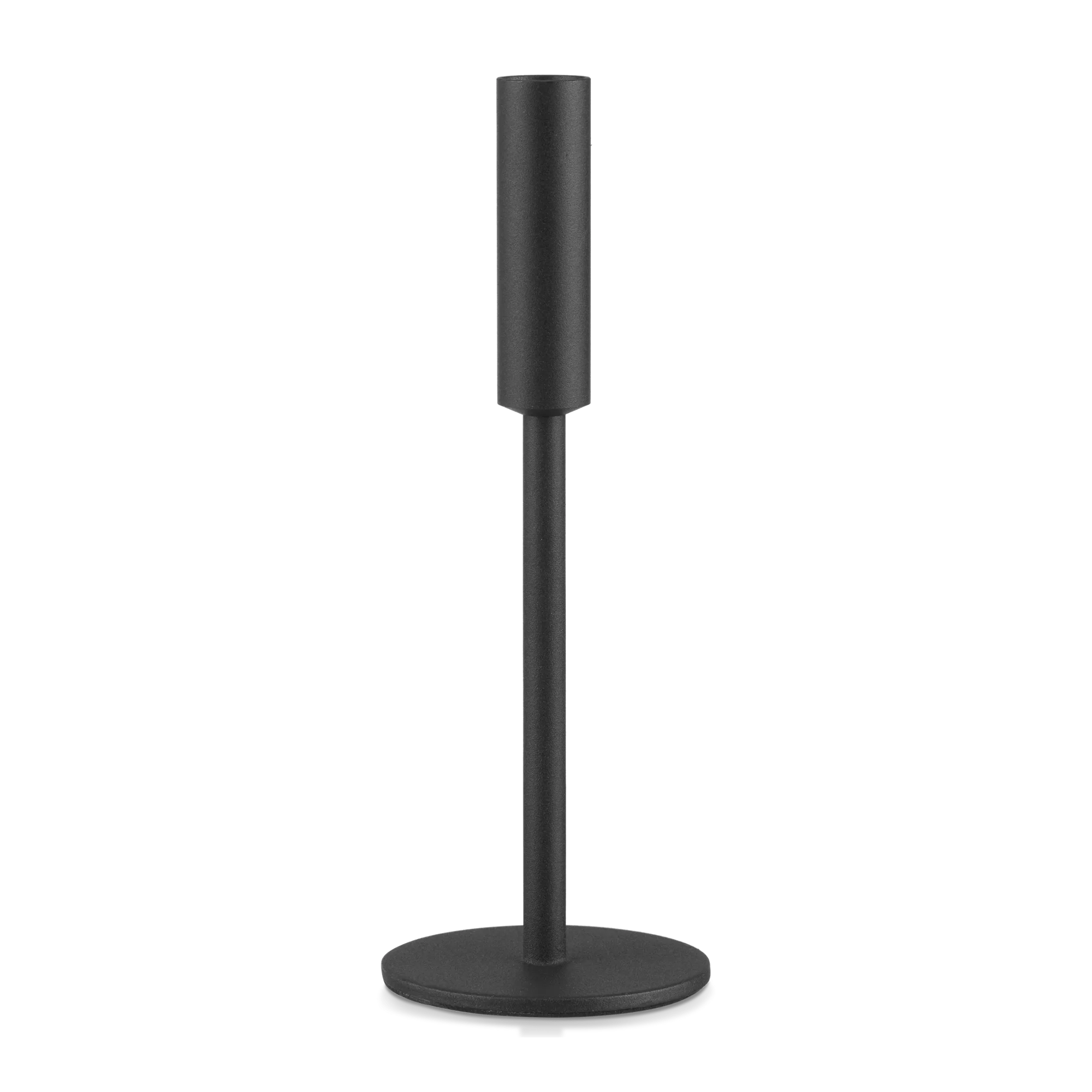 Modern Candle Holder in Black Metal