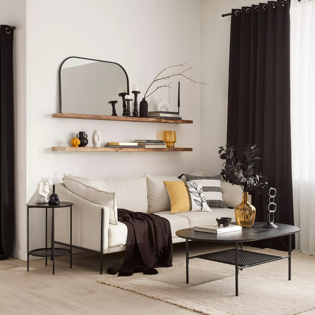 Modern Candle Holder in Black Metal