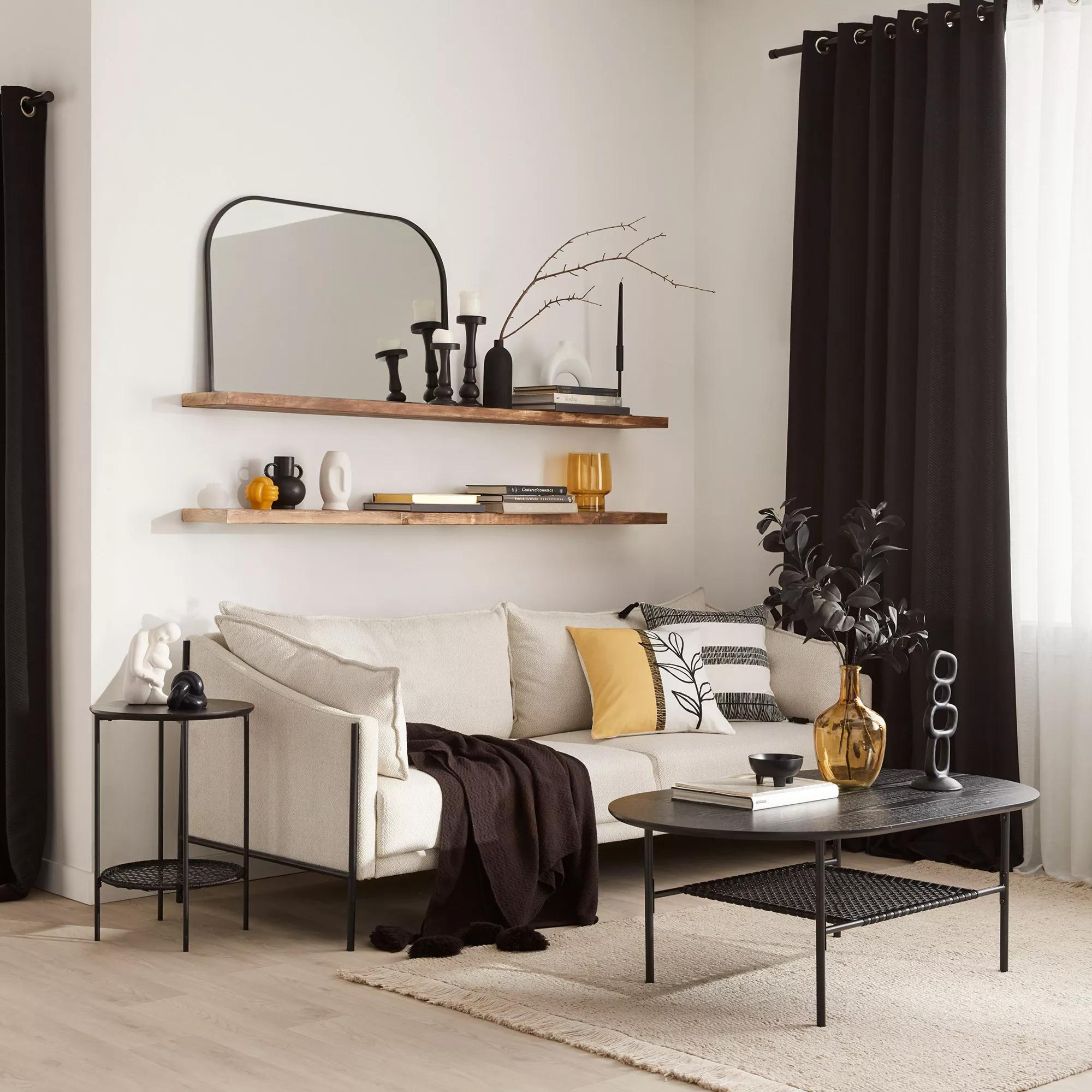 Modern Candle Holder in Black Metal