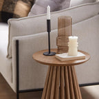 Modern Candle Holder in Black Metal