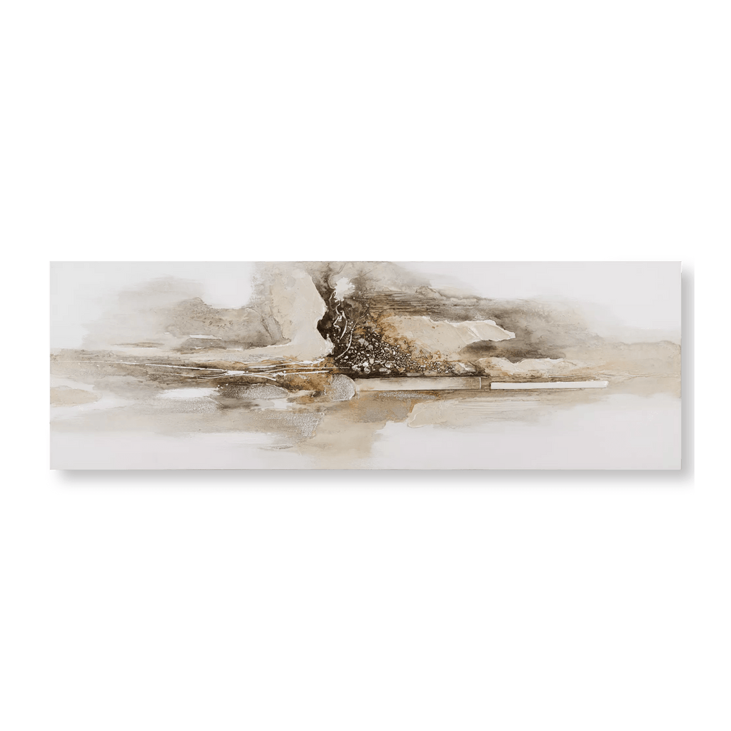 Neutral Beige Oil Painting Canvas