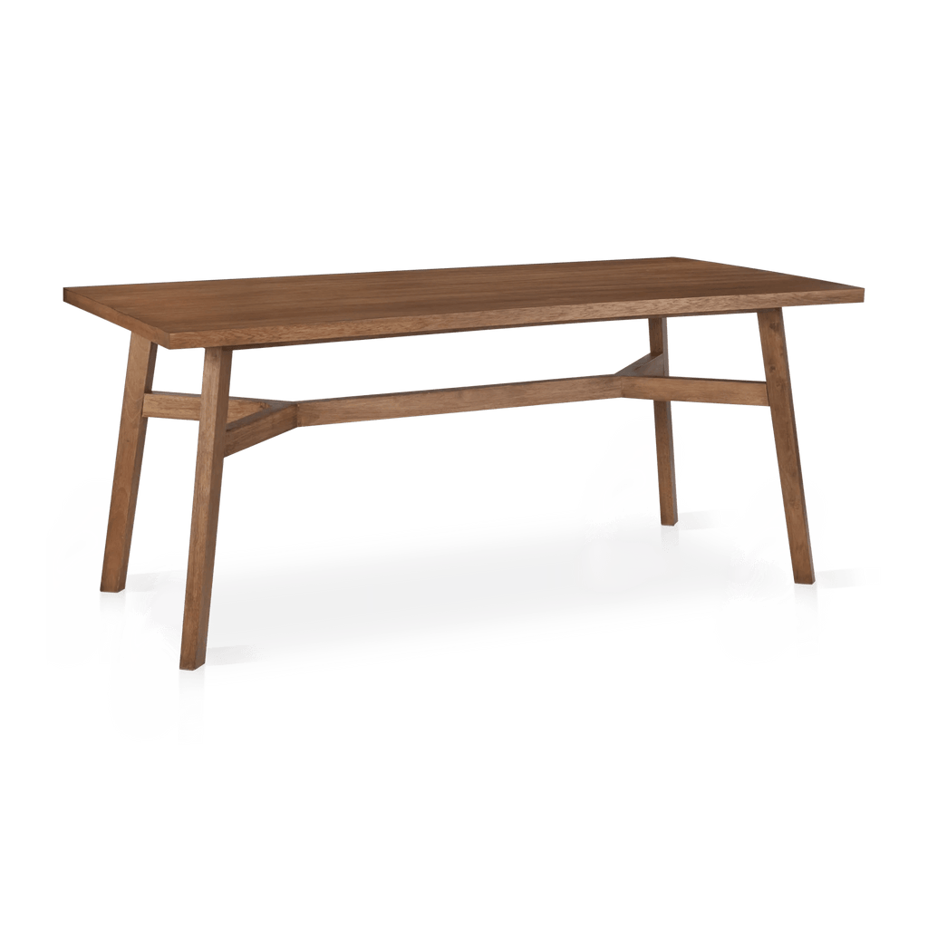 Mid-Century Modern Mango Wood Dining Table