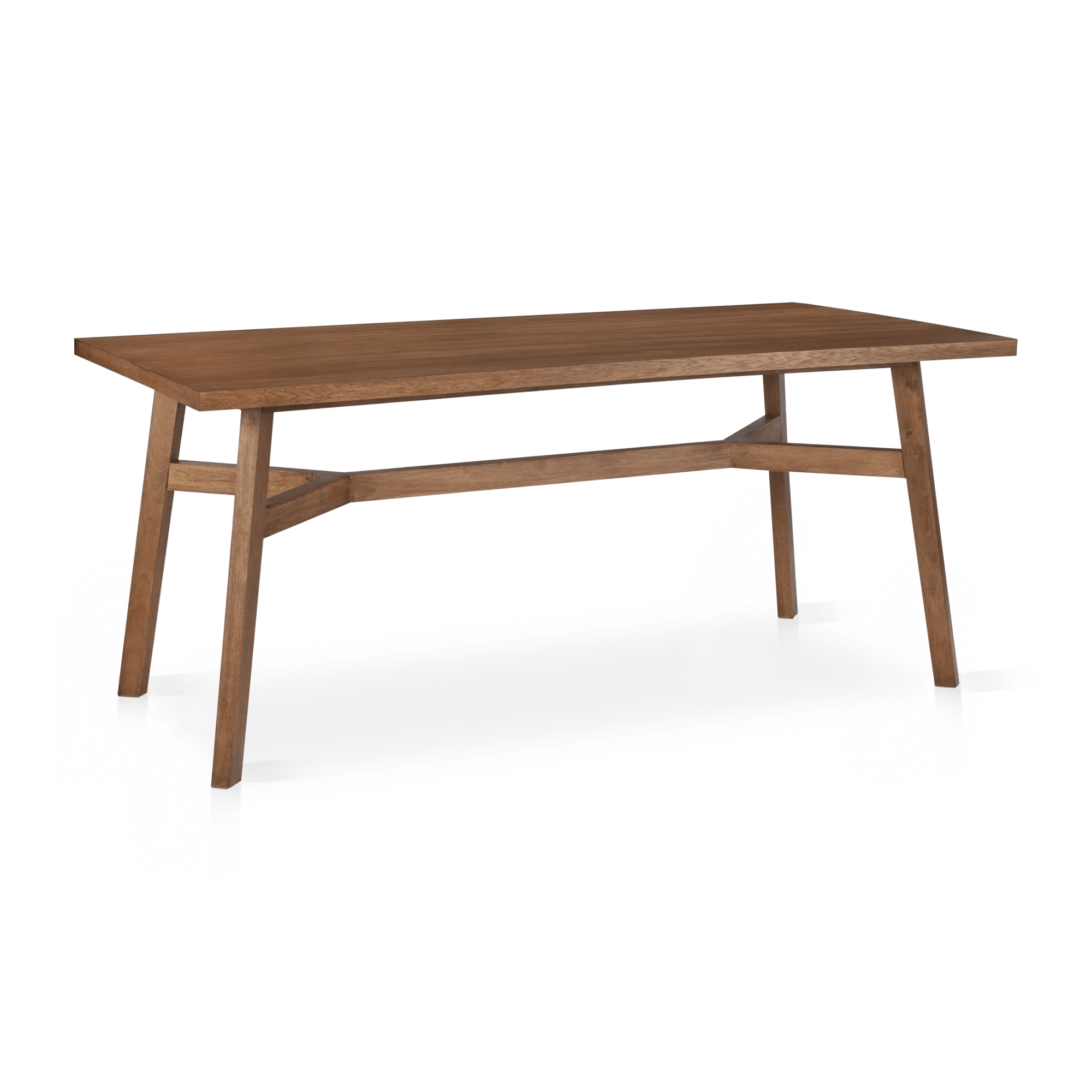 Mid-Century Modern Mango Wood Dining Table